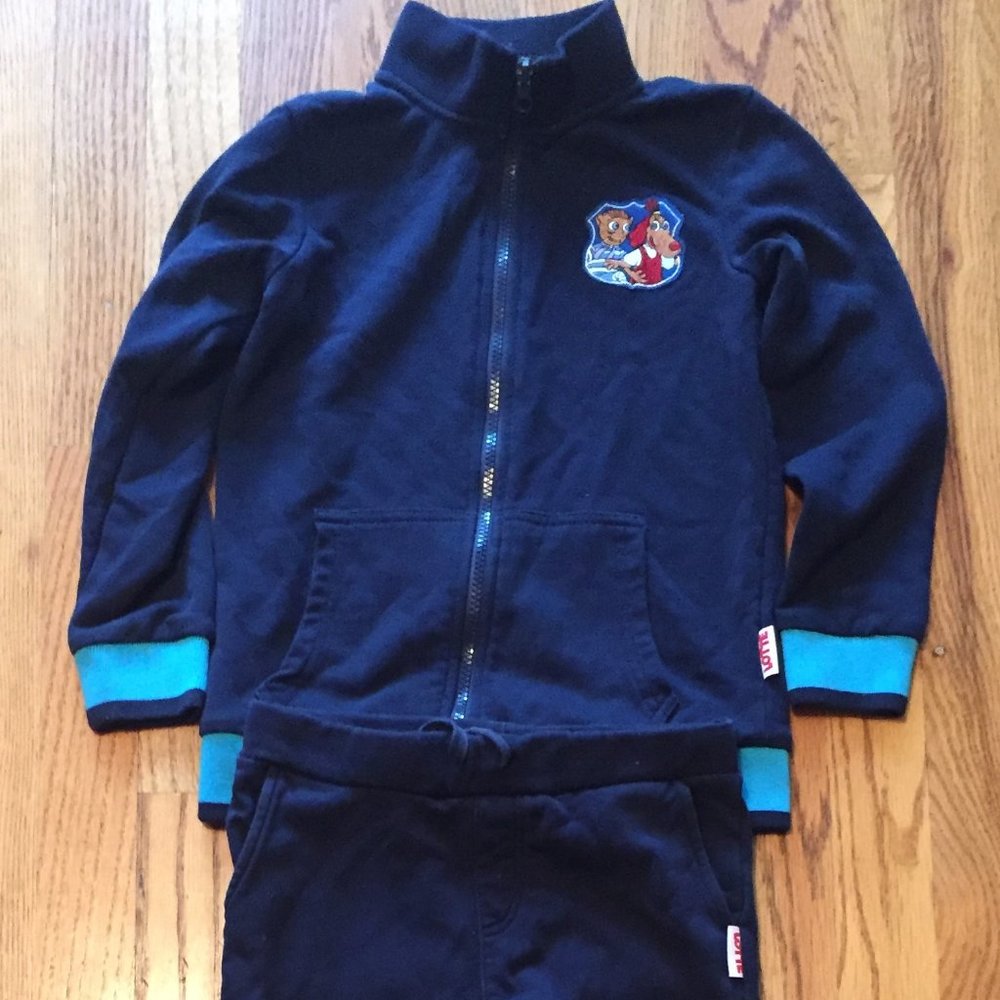 LOTTE, KIDS 2 P SET, BLUE JACET AND PANTS